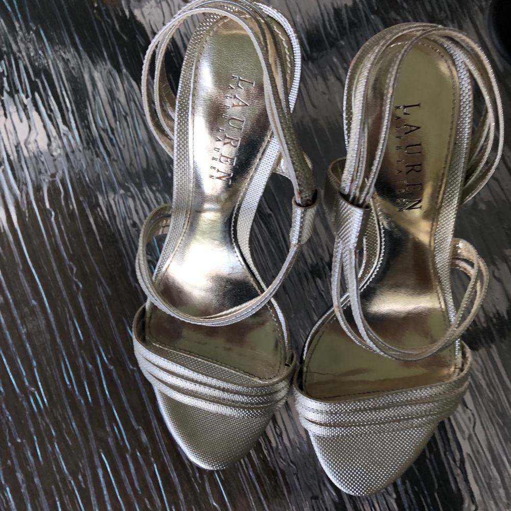 Ralph Lauren | Gold Strappy Sandals